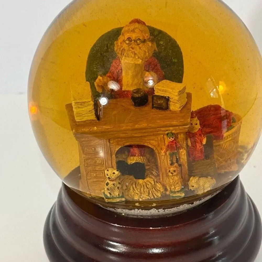 Christmas Snow Globe with Santa’s Workshop